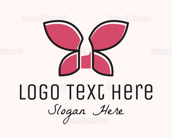 Wine Bottle Wing Logo