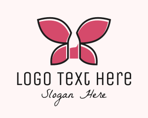 Wine Bottle Wing Logo