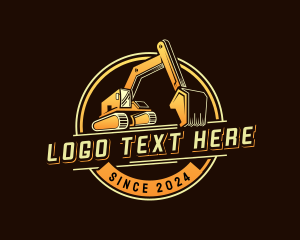 Industrial - Excavator Machinery Contractor logo design