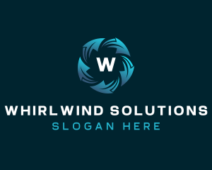 Whirlwind - Fan Propeller Ventilation logo design