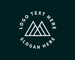 Travel - Minimalist Mountain Business logo design