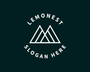 Financial - Minimalist Mountain Business logo design