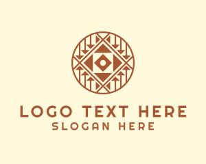 Archaeologist - Tattoo Aztec Pattern logo design