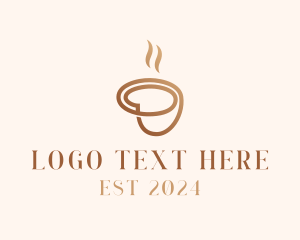 Caffeine - Coffee Cup Cafe logo design