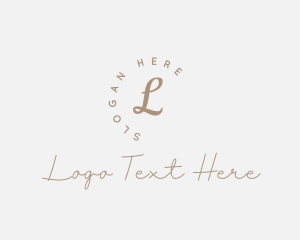 Typography - Professional Elegant Stylist logo design