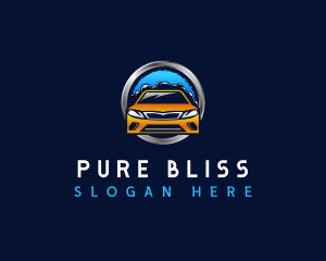 Automobile Vehicle Washing logo design