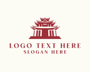 Asian - Pagoda Landmark Architecture logo design