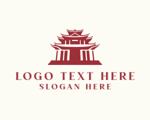 Pagoda Landmark Architecture Logo