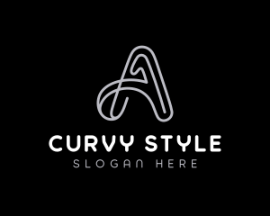 Curvy - Business Company Letter A logo design