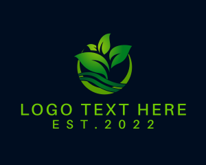 Botanical - Green Agriculture Farm logo design