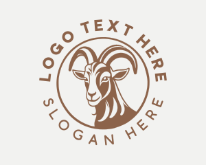 Ram - Goat Horns Ram logo design