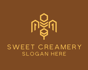 Honey Bee Hive logo design