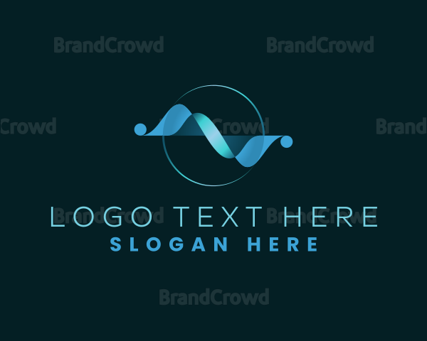 Luxury Wave Startup Logo