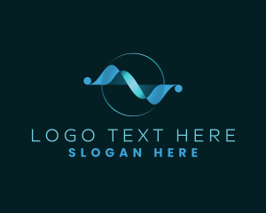 Global - Luxury Wave Startup logo design