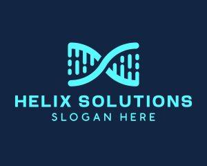 Helix - Genetics Laboratory Letter X logo design