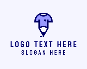 Fashion Shop - Pencil T-shirt Apparel logo design