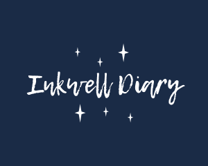 Diary - Sparkly Brush Sketch logo design