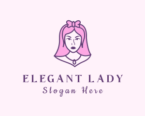 Beautiful Princess Lady logo design