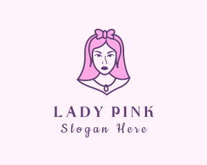 Beautiful Princess Lady logo design
