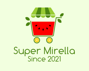 Natural - Watermelon Juice Cart logo design