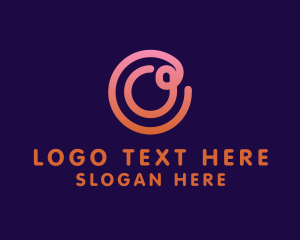 Round - Media Industry Letter O logo design