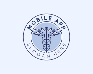 Medical Caduceus Healthcare Logo