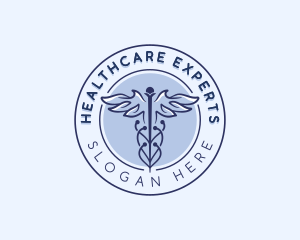 Medical Caduceus Healthcare logo design