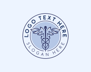 Nursing - Medical Caduceus Healthcare logo design