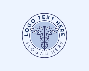 Medical Caduceus Healthcare Logo