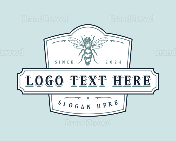 Organic Bee Apiary Logo