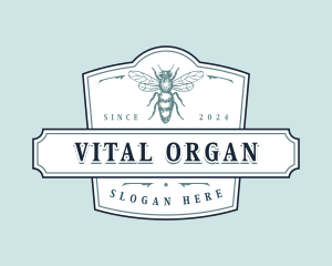 Organic Bee Apiary logo design