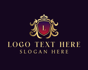 Luxurious - Royal Crown Crest logo design
