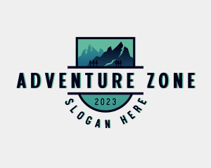 Hiking Mountain Adventure logo design