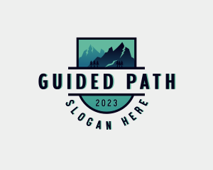 Hiking Mountain Adventure logo design