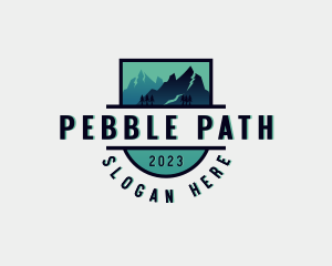 Hiking Mountain Adventure logo design