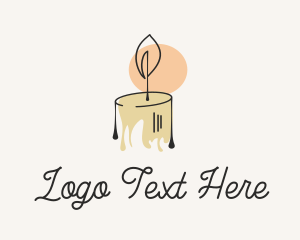 Scented Candle - Ornate Wax Candlelight logo design