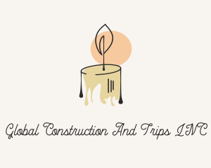Lamp - Ornate Wax Candlelight logo design