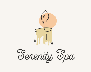 Relaxing - Ornate Wax Candlelight logo design
