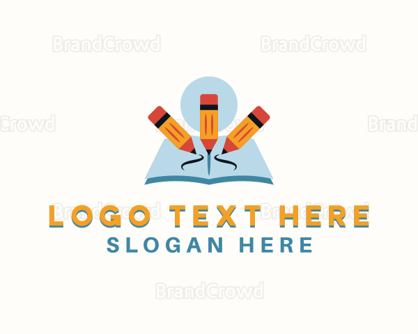 Pencil Learning Book Logo