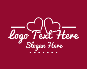 Valentine - Valentine's Dating Text logo design