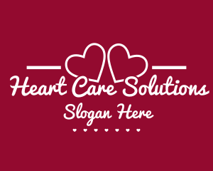 Valentine's Dating Heart logo design