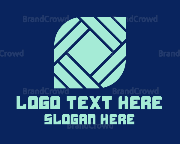 Modern Tile Shape Company Logo