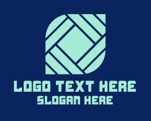 Textile - Modern Tile Shape Company logo design