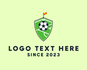 Soccer - Soccer Pitch Shield logo design