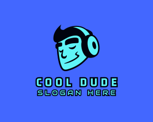 Dude - Music DJ Cartoon logo design