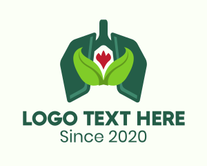 Leaf - Natural Lung Medication logo design