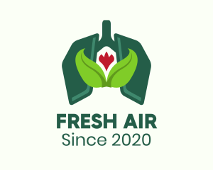 Lungs - Natural Lung Medication logo design
