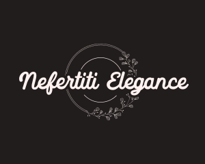 Elegant Floral Wellness logo design