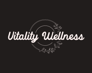 Elegant Floral Wellness logo design