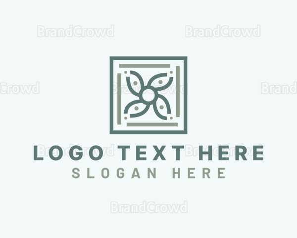 Floral Tile Pattern Logo